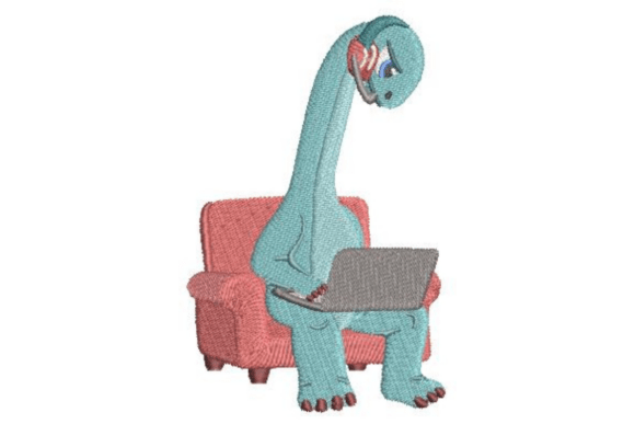 Gamer Brachiosaurus: An Embroidery Design Review