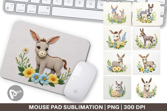 Mouse Pad Donkey Embroidery: A Seasonal Design Review