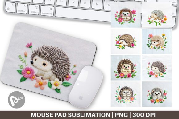 Mouse Pad Hedgehog Embroidery: Seasonal Design Review