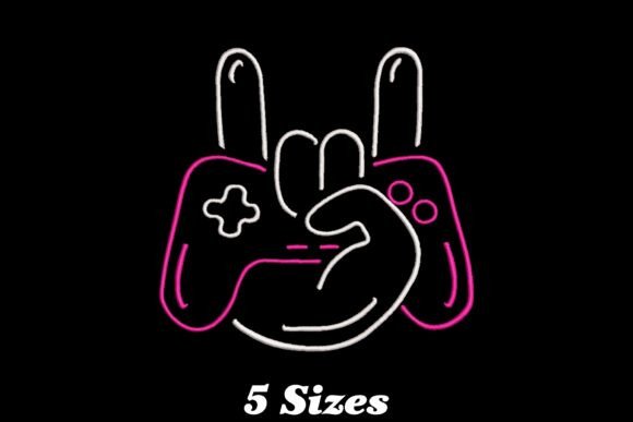 Video Game Controller Embroidery for Etsy Sales